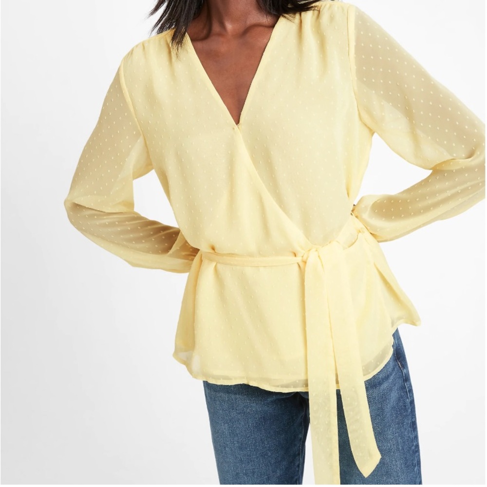 Banana Republic Chiffon Wrap Top